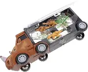Milisten 1 Set Creative Rhino Shaped Truck for Fun Animal Cognition Container Vehicle Present for Boys and Inspiring Imagination and Learning for Playtime Go Fun