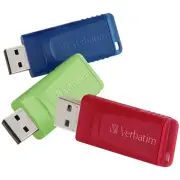 Verbatim 97002 4GB Store 'n' Go USB Flash Drives (3 pk)