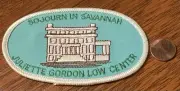 Juliette Gordon Low Center Patch Sojourn In Savannah ( Georgia ) Girls Scouts