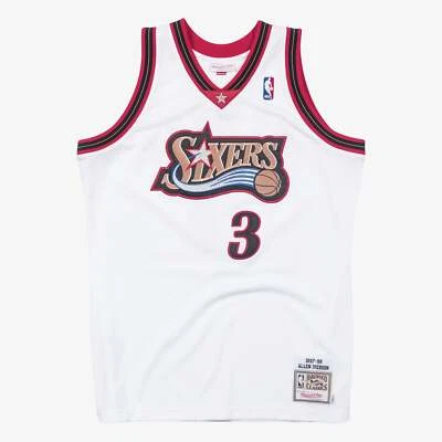 Mens Mitchell & Ness NBA AUTHENTIC JERSEY 76ERS 1997 ALLEN IVERSON