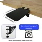 Desk Extender Tray Adjustable Computer Keyboard Tray Foldable Table Mount BrgwI