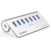7-Port Usb 3.2 Gen2 10Gbps Hub With 1M Cable