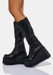 [Demonia] Black Disco Revolution Platform Boots