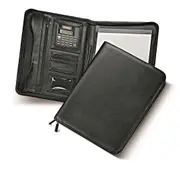 Metropol Zipped Folder with Calculator (Black) - A4