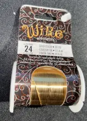 Wire Elements Gold 24 Gauge Craft Wire 30 Yds Bead Smith