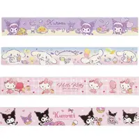 在飛比找Yahoo奇摩購物中心優惠-小禮堂 Sanrio 三麗鷗 長條型平面磁鐵 (生活款) K