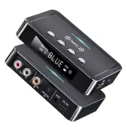 Bluetooth 5.0 Transmitter Receiver Wireless 3.5mm Adapter AUX NFC to 2 RCA Audio