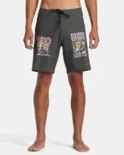 RVCA MARTIN ANDER Men's Trunks - BLK - Size 38 - NWT