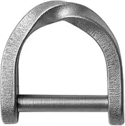 [EMERSPRING] Titanium U Shape D Rings, Screw Shackle Keychain Rings for Car Keys, Horseshoe Keyring