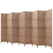Artiss 8 Panel Room Divider Screen Woven Natural