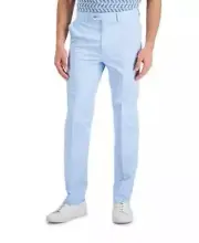 Nautica Men's Stretch Cotton Modern Fit Dress Pants Light Blue 36 x 32 Pants NWT