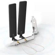 2x Tri-Band WiFi 2.4GHz 5GHz 6E WiFi Antenna &U.FL +PCIE Slot Bracket for Router