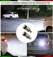 Lights Reverse 13 LED T15 W16W Smart Forfour Light Bulbs Canbus 6000K Error Free (for: Smart)