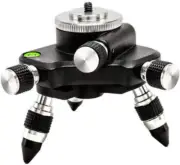 Laser Level Adapter Micro-Adjust Fine Metal 360-Degree Rotating Base Tripod Conn