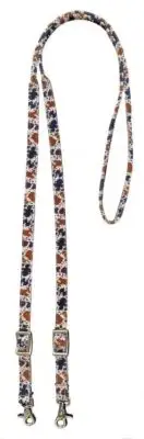 Showman Cow Print Nylon Contest Reins