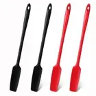 4 pcs Long Handle Silicone Scraper Silicone Jar Spatula Rubber Spatula Kitchen