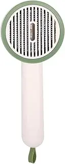 Slicker Brush for Cats | Kitten Hair Grooming Comb | Multifunctional Portable Cat Slicker Brush with Release Button for Long-Haired Pet