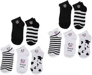 [Healeved] 2 Sets Cute Cow Pattern Ankle Socks of Thin Dress Socks for Women Breathable Comfortable for Summer Wear Hikers and Outdoor Lovers