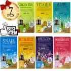 7pcs Malie Korean Essence Facial Mask Sheet, Moisture Face Mask Pack Made korea