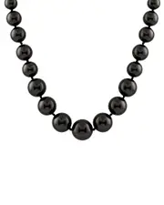 Splendid Pearls Silver 8-16mm Shell Pearl Necklace