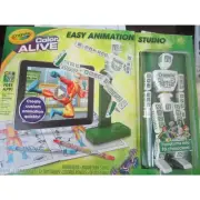 NEW CRAYOLA COLOR ALIVE EASY ANIMATION STUDIO w/MANNEQUIN 30 pg DESIGN BOOKLET
