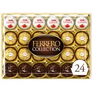 Ferrero Collection Rocher Raffaello Rondnoir Chocolate Gift Box 24 Pack - 269g