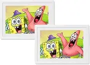 Provecta Kids Artwork Picture Frame,Changeable Art Frame Picture Display,Kids Art Frames Front Opening,A3 Artwork Display Storage Frames for Children Drawing Crafting,White,2-Pack(Hold up to 200)