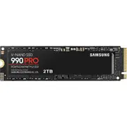 Samsung 990 Pro 2TB M.2 NVMe Internal SSD PCIe Gen 4 - Up to 7450MB/s Read - Up to 6900MB/s Write - 1400K/1550K IOPS - 5 Years Warranty or 1200 TBW [MZ-V9P2T0BW]