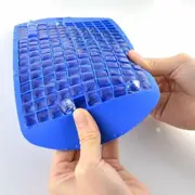 1pcs Grid Blue 160 Grids Silicone Ice Cube Tray Mold Maker Tool Square Mould