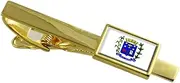 [Select Gifts] Silva Jardim City Rio de Janeiro State Flag Gold Tie Clip Engraved Personalised