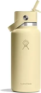Hydro Flask 32 Oz Wide Mouth Flex Straw Cap Starlight