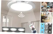 Rechargeable Motion Sensor Ceiling Light with Remote,Battery 1 Pack Multicolor