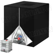 Black 1000L IBC Container Aluminum Foil Waterproof Rain Tank Oxford Cloth Cover