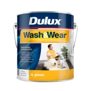 Dulux Interior Paint Wash&Wear Gloss Vivid White - 4L