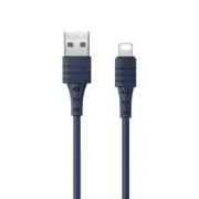 Remax Zeron Series Elastic Tpe Fast Charging Data Cable Usb To Lightning Blue...
