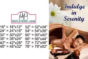 Massage 17 Photo-Realistic Paper Poster ad Non-Laminated Spa Serenity Vertical