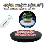 Rechargeable 45/60cm 80KG New Show Holder Electric Turntable 360° Display Stand