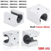 SBR-UU Open Linear Motion Ball Bearing Slide Pillow Block 12-50mm 3D Printer CNC