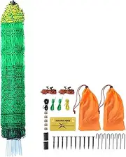[VEVOR] Electric Fence Netting, 1.21 x 51.2 m, PE Net Fencing Kit with Posts & Double-Spiked Stakes, Utility Portable Mesh for Chickens, Ducks, Geese, Rabbits, Used in Backyards, Farms, and Ranches