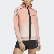 Sz M- Adidas Women’s Terrex Agravic Windweave Trail Running, Semi Impact Orange.