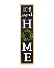 Northlight 40in Home Sweet Home Wooden Framed Outdoor Porch Board Sign Decoration