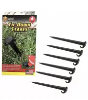 6 Pack Plastic Tie Down Stakes Anchoring Tent Camping Spikes Anchor Inflatables