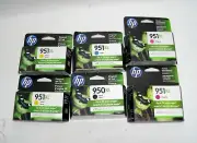 Set of 6 New Genuine Factory Sealed HP 950XL 951XL Ink Cartridges EXP 2023/21/20