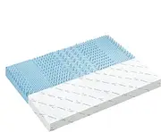 STARRY EUCALYPT Memory Foam Mattress Topper 10cm Thick, Double Size, Mattress Pad with Cool Gel Infused 7 Zone Design, Bamboo Fabric Cover Beddings Bed Mat