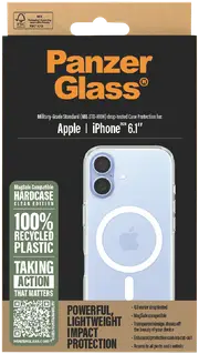 Panzer Glass Hardcase MagSafe iPhone 16 - Clear