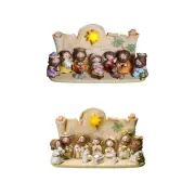 Christmas Nativity Set People Nativity Set Nativity Scene With Light Miniature#