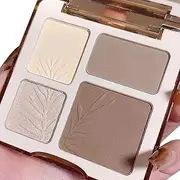 4 Colors Highlighter Bronzers Palette Shading Powder Multifunctional Matte Bronzer Contouring Face K5U0 Cosmeti Brighten