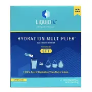 Liquid I.V. Hydration Multiplier Electrolyte Drink Mix, Lemon Lime, 24 ct