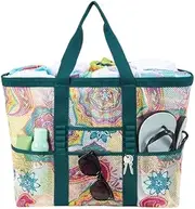 [Generic] Mesh Shower Caddy Freestanding Portable Shower Tote Bag for College Dorm, Bathroom, Gym, Travel, Quick Dry Hanging Shower Organizer with 7 Storage Pockets for Toiletry Essentials, Medium,Black