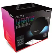 Coby CSBT326BK Light Up Bluetooth Stereo DOME Speaker Black Flashes to the Beat!
